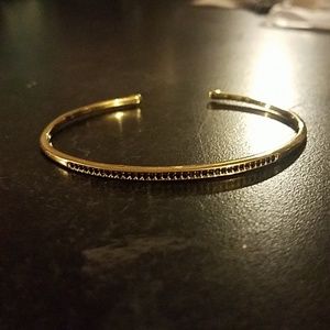 Black pave cuff bracelet